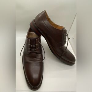 Cole Haan Mens Size 10M Warren Cap Toe Brown Dress Shoes